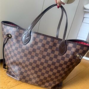 Louis Vuitton Brown Checkered Shoulder Bag